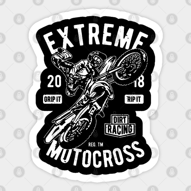Extreme Motocross Sticker by JakeRhodes